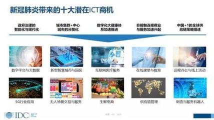 IDC 新冠肺炎下的中國ICT市場——沖擊與商機并存，數(shù)字技術服務迎變革