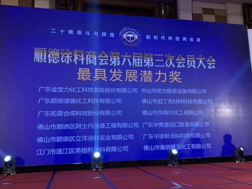 順德涂料商會20周年慶典 廣東中秀榮膺最具發(fā)展?jié)摿Κ劊I(lǐng)國內(nèi)貿(mào)易代理新篇章
